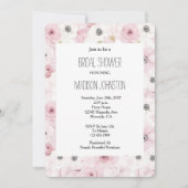 Hübsch rosa Brautparty Einladung (Vorderseite)