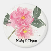 Hübsch rosa Camelia Magnet (Vorne)