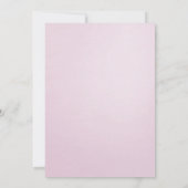 Hübsch Rosa Champagner Einladung (Rückseite)