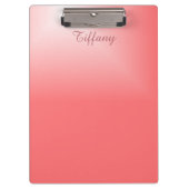 Hübsch-rosa-Chic Klemmbrett (Vorderseite)