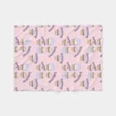 Hübsch rosa Cupcakes Fleece Blanket (Vorderseite (Horizontal))