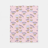 Hübsch rosa Cupcakes Fleece Blanket (Vorderseite)