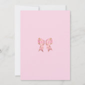 Hübsch rosa Custom 100. Geburtstag Einladung (Rückseite)