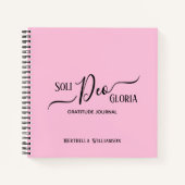 Hübsch rosa Dankesblatt Notizblock (Vorderseite)