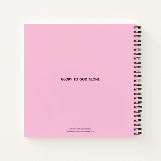 Hübsch rosa Dankesblatt Notizblock (Rückseite)