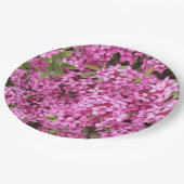 Hübsch rosa Daphne Pappteller (Schrägansicht)