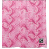 Hübsch rosa Duschvorhang (Vorderseite)