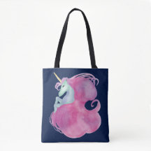 Hübsch rosa Einhorn auf blau