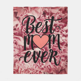 Hübsch rosa Elegante Die beste Mama für alle Zeite Fleecedecke