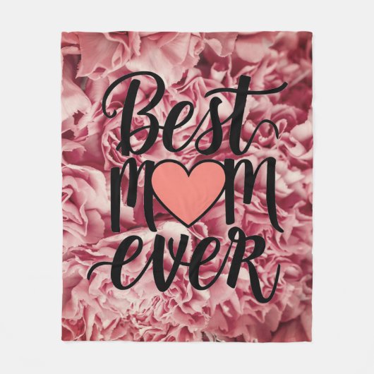 Hübsch rosa Elegante Die beste Mama für alle Zeite Fleecedecke (Vorderseite)