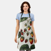 Hübsch rosa Erdbeere drucken, Retro Erdbeere Schürze (Getragen)