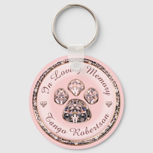 Hübsch rosa Farbe drucken Schlüsselanhänger (Vorderseite)