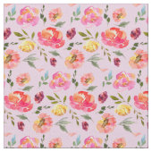 Hübsch rosa Farbflora Muster Stoff (Nahaufnahme)