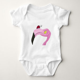 Hübsch rosa Flamingo Baby Strampler