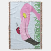 Hübsch rosa Flamingo Decke (Vorderseite Vertikal)