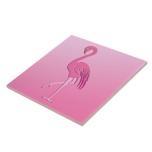 Hübsch rosa Flamingo Fuchsia und blassrosa Fliese (Seite)