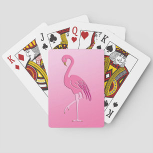 Hübsch rosa Flamingo Fuchsia und blassrosa Spielkarten
