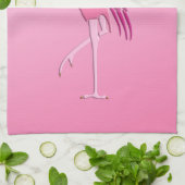 Hübsch rosa Flamingo Handtuch (Gefaltet)