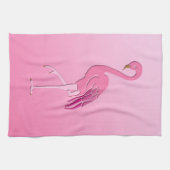 Hübsch rosa Flamingo Handtuch (Horizontal)