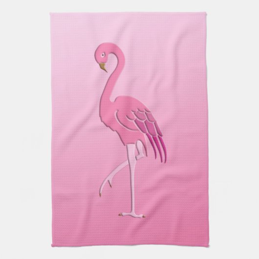 Hübsch rosa Flamingo Handtuch (Vertikal)