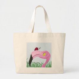 Hübsch rosa Flamingo Jumbo Stoffbeutel