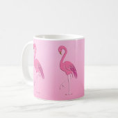 Hübsch rosa Flamingo Kaffeetasse (Vorderseite Links)