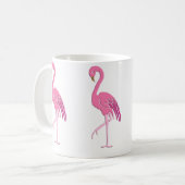 Hübsch rosa Flamingo Kaffeetasse (Vorderseite Links)