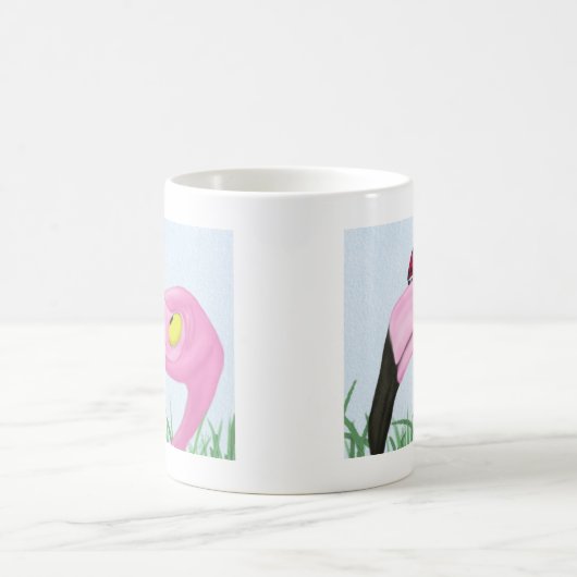 Hübsch rosa Flamingo Kaffeetasse (Mittel)