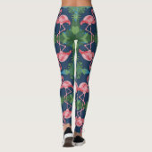 Hübsch rosa Flamingo Leggings (Rückseite)