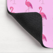 Hübsch-rosa-Flamingo-Mäusepad Mousepad (Ecke)