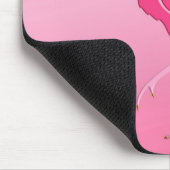 Hübsch rosa Flamingo-Mauspad Mousepad (Ecke)