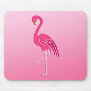 Hübsch rosa Flamingo-Mauspad Mousepad