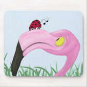 Hübsch rosa Flamingo Mousepad (Vorne)