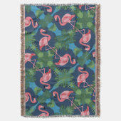 Hübsch rosa Flamingo-Muster Decke (Vorderseite Vertikal)