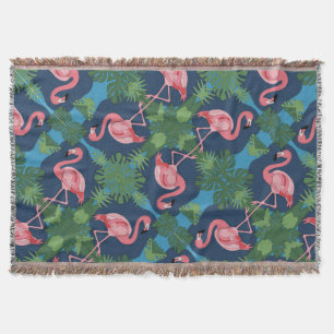 Hübsch rosa Flamingo-Muster Decke