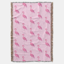 Hübsch rosa Flamingo-Muster Decke
