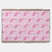 Hübsch rosa Flamingo-Muster Decke (Vorderseite)