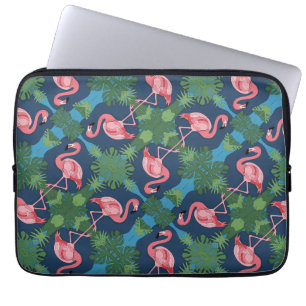 Hübsch rosa Flamingo-Muster Laptopschutzhülle