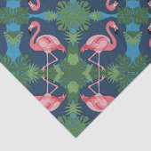 Hübsch rosa Flamingo-Muster Seidenpapier (Ausschnitt)