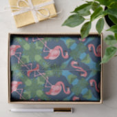 Hübsch rosa Flamingo-Muster Seidenpapier (Geschenk)