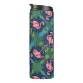 Hübsch rosa Flamingo-Muster Thermosbecher (Nach rechts gedreht)