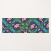 Hübsch rosa Flamingo-Muster Yogamatte (Rückseite (Horizontal))
