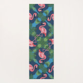 Hübsch rosa Flamingo-Muster Yogamatte (Rückseite)