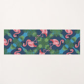 Hübsch rosa Flamingo-Muster Yogamatte (Vorderseite (Horizontal))