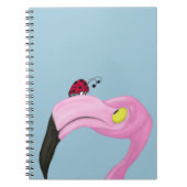 Hübsch rosa Flamingo Notizblock (Vorderseite)