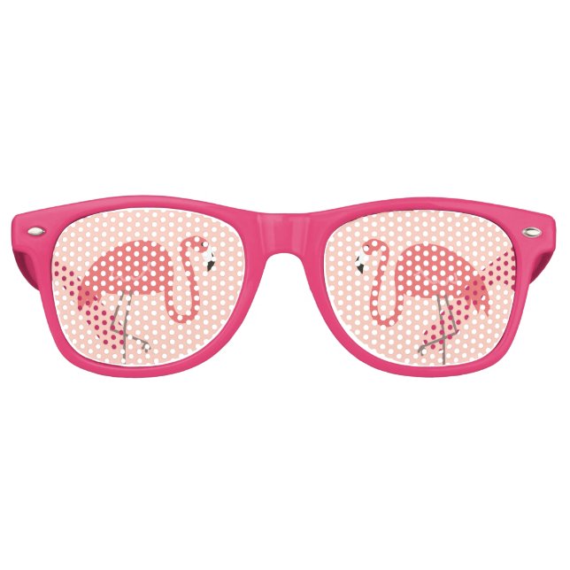 Hübsch rosa Flamingo Partybrille (Vorderseite)