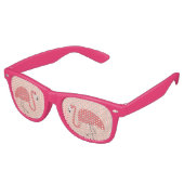 Hübsch rosa Flamingo Partybrille (Schrägansicht)