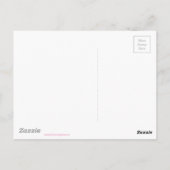 Hübsch rosa Flamingo Postkarte (Rückseite)