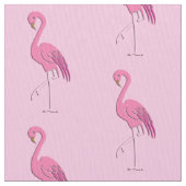 Hübsch rosa Flamingo, rosa Hintergrund Stoff (Nahaufnahme)