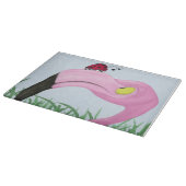 Hübsch rosa Flamingo Schneidebrett (Ecke)